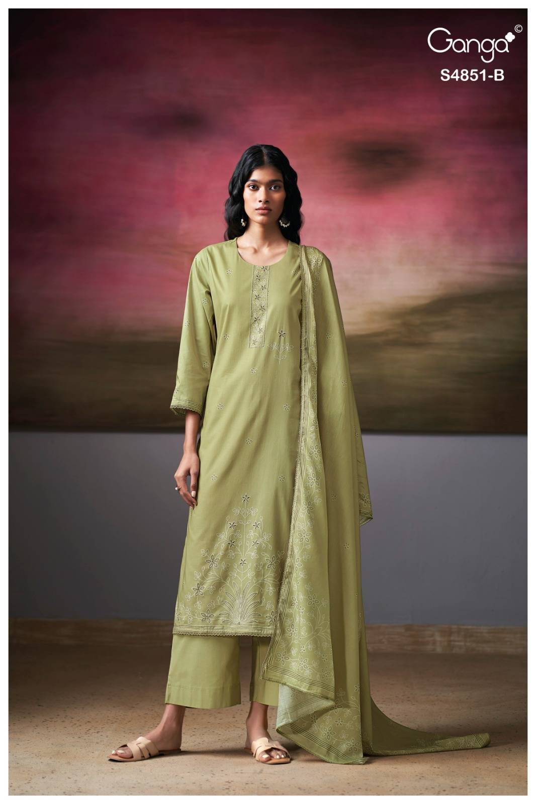 PELYRA 4851 By Ganga Fashion Stylish Beautiful Colourful Cotton Dresses At Wholesale Price
